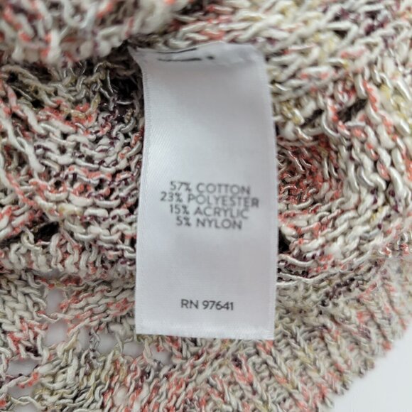 J. Jill Women's Pointelle Loose Knit 3/4 Sleeve Light Weight Sweater Size L - Picture 13 of 14